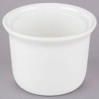Tuxton BWS-1605 16 oz. White Petite China Marmite Soup Crock / Bowl - 12/Case