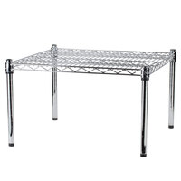 Regency 24 inch x 24 inch x 14 inch Chrome Plated Wire Dunnage Rack - 600 lb. Capacity