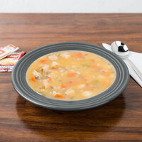 Fiesta® Dinnerware from Steelite International HL451339 Slate 13.25 oz. China Rim Soup Bowl - 12/Case