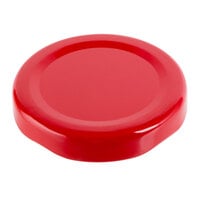 Acopa Red Solid Milk Bottle Lid - 12/Case