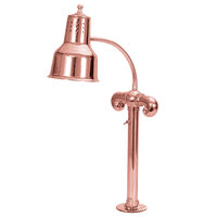 Hanson Heat Lamps SL/FM/BCOP Single Bulb Flexible Mounted Heat Lamp with Bright Copper Finish - 115/230V