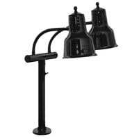 Hanson Heat Lamps EDL/FM/B Dual Bulb Flexible Mounted Heat Lamp with Black Finish - 115/230V