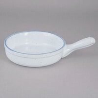 10 Strawberry Street ARCTIC-7SKILLET Arctic Blue 20 oz. Porcelain Casserole Bowl with Handle - 12/Pack