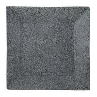 10 Strawberry Street WTR-16SQ-G Granite 16 inch Square Porcelain Platter - 4/Pack