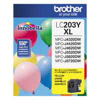Brother LC203Y Innobella High-Yield Yellow Printer Ink Cartridge