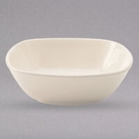 Homer Laughlin by Steelite International HL112100 37 oz. Unique Ivory (American White) Rounded Square China Bowl - 12/Case