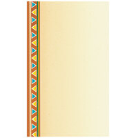 Choice 8 1/2" x 14" Menu Paper - Southwest Themed Fiesta Border Design Left Insert - 100/Pack