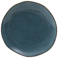 Tuxton GGE-008 TuxTrendz Artisan Geode Azure 11 5/8" China Plate   - 12/Case