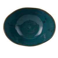 Tuxton GGE-403 TuxTrendz Artisan Geode Azure 20 oz. China Capistrano Bowl - 12/Case