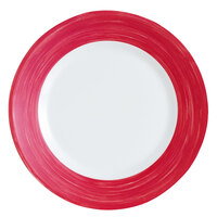 Arcoroc H2685 Opal Brush Cherry 7 1/2 inch Side Plate by Arc Cardinal - 24/Case