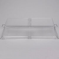Cambro RD1220CWH Camwear 12 inch x 20 inch Clear Dome Display Cover with Hinged Lid