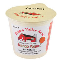 Pequea Valley Farm Amish-Made 100% Grass Fed Mango Yogurt 6 oz.