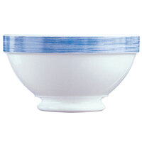 Arcoroc 54699 Opal Brush Blue 17.25 oz. Stackable Footed Bowl by Arc Cardinal - 36/Case