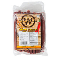 Weaver's 2.5 lb. Hot Beef Sticks - 2/Case