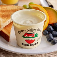 Pequea Valley Farm Amish-Made 100% Grass Fed Plain Yogurt 6 oz. - 6/Case