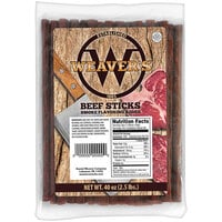 Weaver's 2.5 lb. Mild Beef Sticks - 2/Case