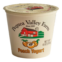 Pequea Valley Farm Amish-Made 100% Grass Fed Peach Yogurt 6 oz.