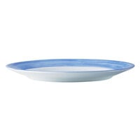 Arcoroc H3607 Opal Brush Blue Jean 9 1/4 inch Lunch Plate by Arc Cardinal - 24/Case