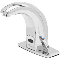 T&S EC-3142-4DP Chekpoint Deck Mounted Hands-Free Sensor Faucet with 5" Rigid Cast Nozzle and 2.2 GPM Vandal Resistant Aerator