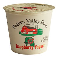 Pequea Valley Farm Amish-Made 100% Grass Fed Raspberry Yogurt 6 oz.