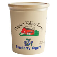 Pequea Valley Farm Amish-Made 100% Grass Fed Blueberry Yogurt 32 oz. - 6/Case