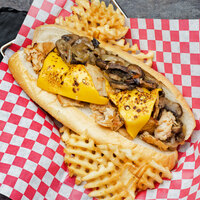 B&M Philly Steaks 3 oz. Lightly Marinated Chicken Sandwich Steak - 54/Case