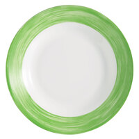 Arcoroc 54754 Opal Brush Green 23 oz. Soup Plate by Arc Cardinal - 24/Case