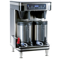 Bunn 51200.0104 ICB Infusion Series WiFi Capable Black and Stainless Steel Twin Coffee Brewer - 120/240V