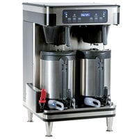 Bunn 51200.0101 ICB Infusion Series Black and Stainless Steel Twin Automatic Coffee Brewer - 120/240V, 6000W