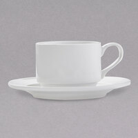 Arcoroc FJ832 Capitale 8 oz. White Porcelain Stackable Coffee Cup by Arc Cardinal - 24/Case