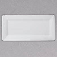 Arcoroc FJ830 Capitale 12 1/4" x 5 7/8" White Porcelain Flatbread Plate by Arc Cardinal - 12/Case