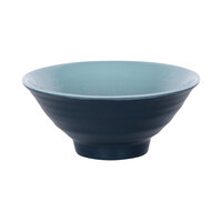 Elite Global Solutions D1006RR-ABY/LAP Durango 20 oz. Abyss and Lapis Round Two-Tone Melamine Bowl - 6/Case