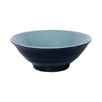 Elite Global Solutions D1008RR-ABY/LAP Durango 40 oz. Abyss and Lapis Round Two-Tone Melamine Bowl - 6/Case