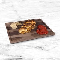 Elite Global Solutions M1215RCFP-HW Fo Bwa 15 inch x 12 inch Faux Hickory Wood Melamine Serving Board
