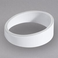 Elite Global Solutions MR351-W 3 1/2 inch x 1 1/8 inch White Round Melamine Riser