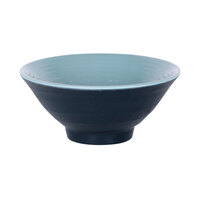 Elite Global Solutions D1005RR-ABY/LAP Durango 14 oz. Abyss and Lapis Round Two-Tone Melamine Bowl - 6/Case
