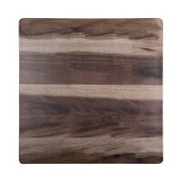 Elite Global Solutions M10-HW 10 inch x 10 inch Fo Bwa Faux Hickory Wood Melamine Serving Board