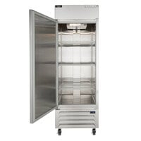 Beverage-Air HBR23HC-1-18 Horizon Series 27 inch Bottom Mounted Left Hinged Solid Door Reach-In Refrigerator with LED Lighting