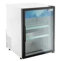 Avantco CRM-5-HC White Countertop Display Refrigerator with Swing Door - 3.9 Cu. Ft.