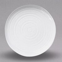 Elite Global Solutions DS6 Swirl 6 inch White Round Melamine Plate - 6/Case