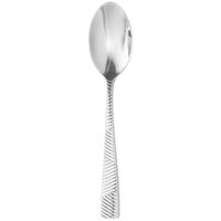 Oneida T389SDEF Cheviot 7 3/8 inch 18/10 Stainless Steel Extra Heavy Weight Oval Bowl Soup / Dessert Spoon - 12/Case