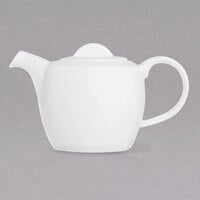 Chef & Sommelier FN019 Infinity 13.5 oz. White Bone China Teapot with Lid by Arc Cardinal - 12/Case