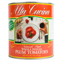 Stanislaus #10 Can Alta Cucina Naturale Style Plum Tomatoes - 6/Case
