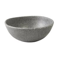 Elite Global Solutions RT62R-GS Tenaya 16 oz. Granite Stone Round Melamine Bowl - 6/Case