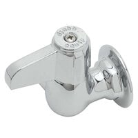Equip by T&S 5F-1WLX00 Wall Mounted 1/2 inch NPT Faucet Base with Swivel Outlet, Ceramic Cartridge, and Lever Handle