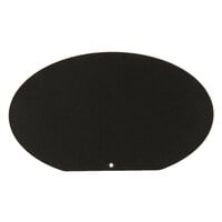 Tablecraft 12001 3 1/2 inch x 2 inch Reusable Oval Chalkboard Label   - 6/Pack