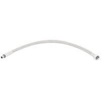T&S 019192-45 18 inch Flexible Stainless Steel Supply Hose with 1/2 inch NPSM Male Inlets - 2/Pack