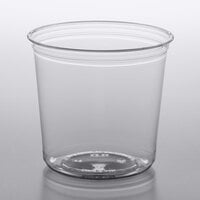 Fabri-Kal Alur 24 oz. Recycled Clear PET Plastic Round Deli Container - 500/Case