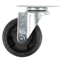 4 inch High-Temp Swivel Plate Caster with Built-In Zerk Grease Fitting