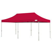 Caravan Canopy 22003205032 Classic 20' x 10' Red Commercial Grade Instant Canopy Deluxe Kit
